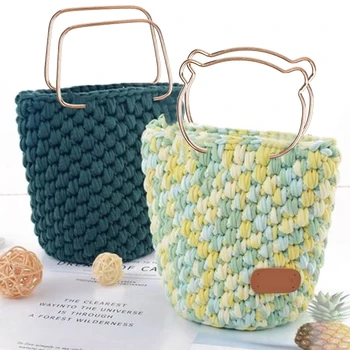 Maniglia per borsa Accessori hardware Testa di orso rotonda Testa di gatto Anello di trasporto quadrato Borsa di ricambio portatile Bagagli Moda fai da te