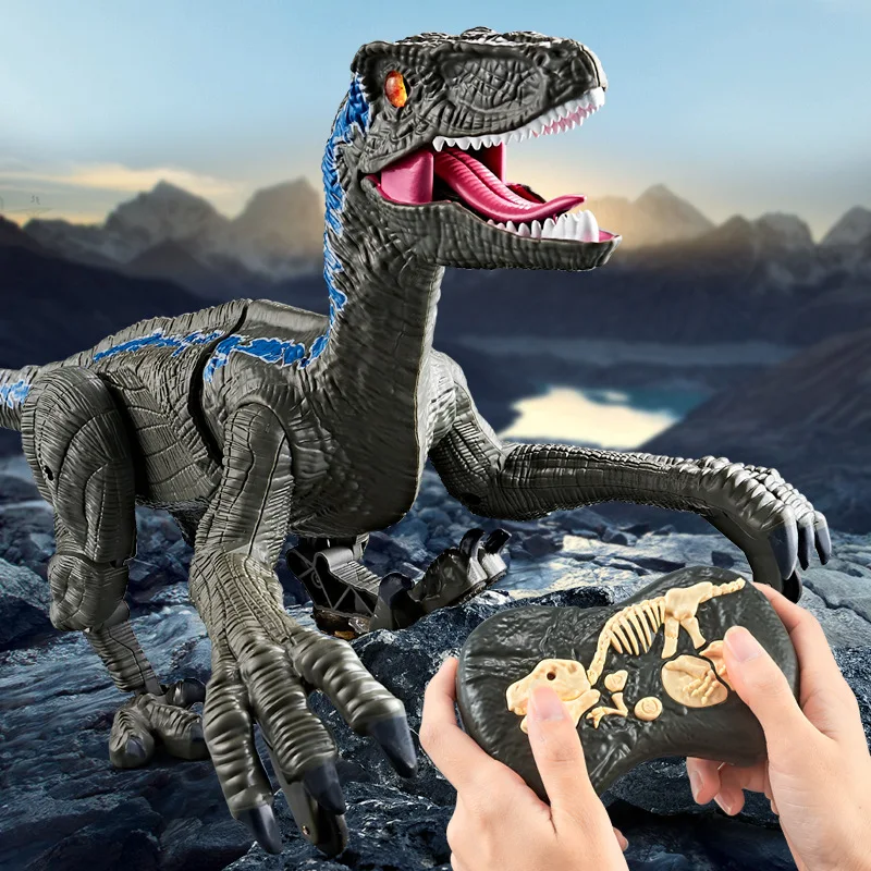 

2.4G RC Dinosaur Raptor Jurassic Remote Control Velociraptor Toy Electric Walking Dino dragon Toys For Childrens Christmas Gifts