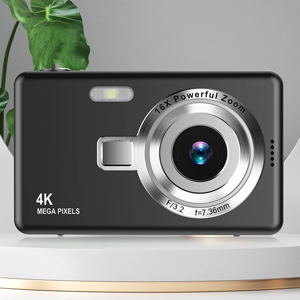 4K HD 1080P Digital Camera 96MP Portable Vlogging Camera 16X Zoom Camcorder Camera 2.4 Inch IPS Screen for Photography and Video