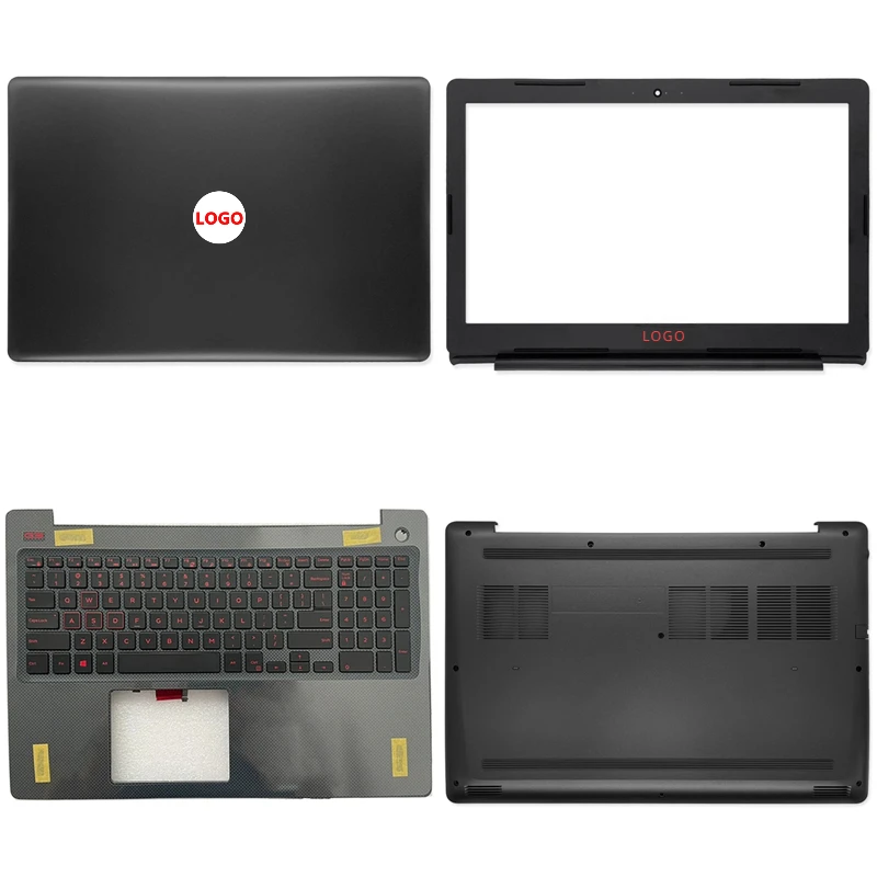 Laptop Lcd Tampa Traseira Moldura Frontal Palmrest Superior Base Case Inferior Dobradiças do Teclado Dell g3 15 3579 15pd 15pr 15gd P75f Novo