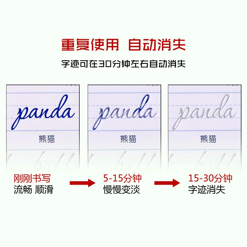 English Copybook Writing Round Hand Groove Practice Copy Alphabet Words Letters Auto Fades Can Be Reused Repeat Exercise