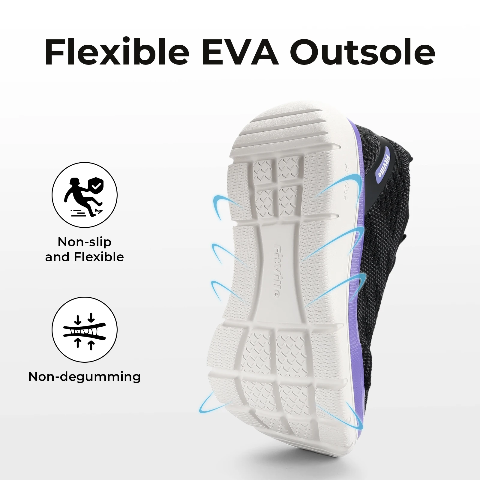 Sandali Larghi FitVille Donna - Comodi, Leggeri, Con Punta Larga E Supporto Arco Plantare, Ideali Per Piedi Spessi - Foto 9