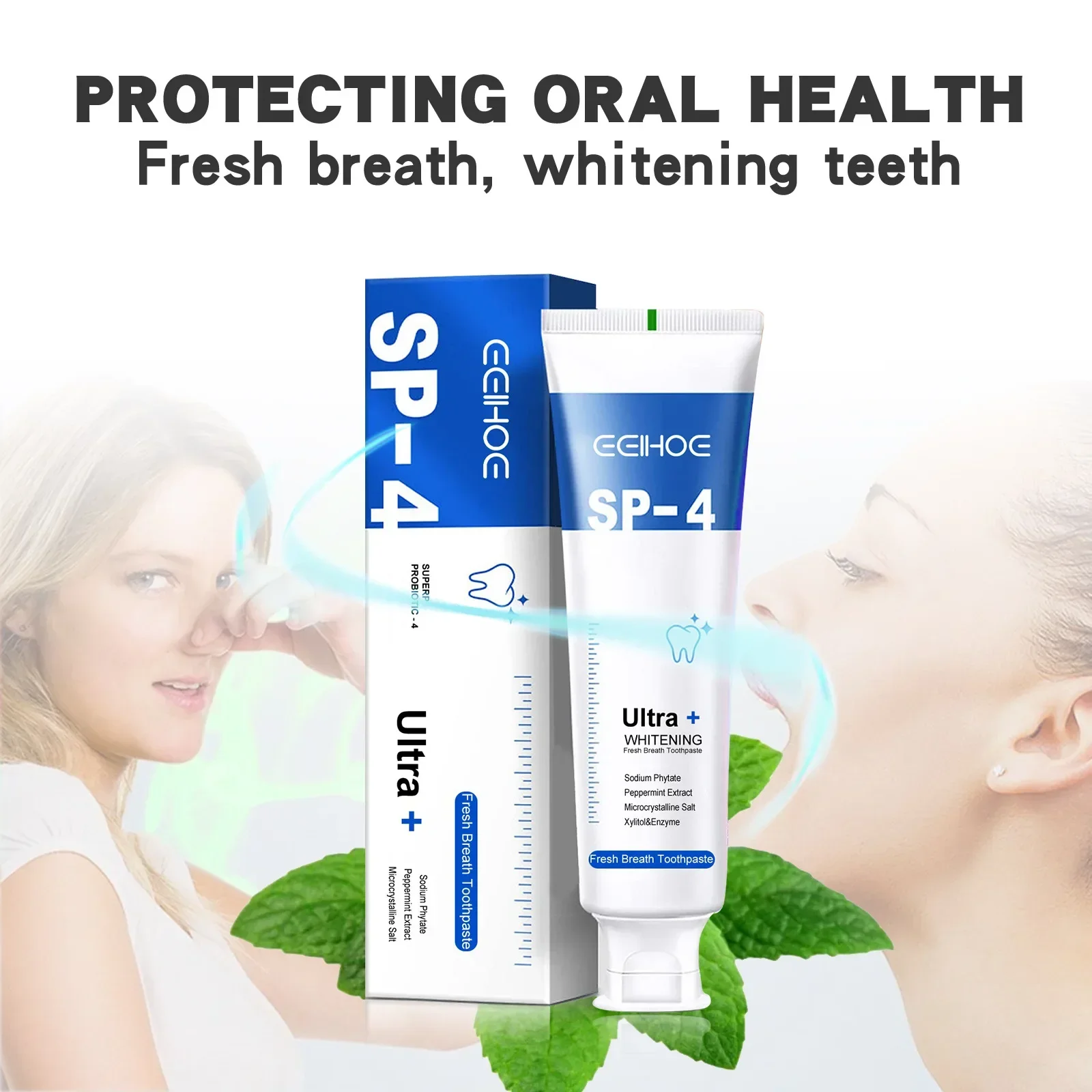 

Probiotic Toothpaste Sp-4 Brightening Whitening Toothpaste Protect Gums Fresh Breath Mouth Teeth Cleaning Health Tooth Care 120g