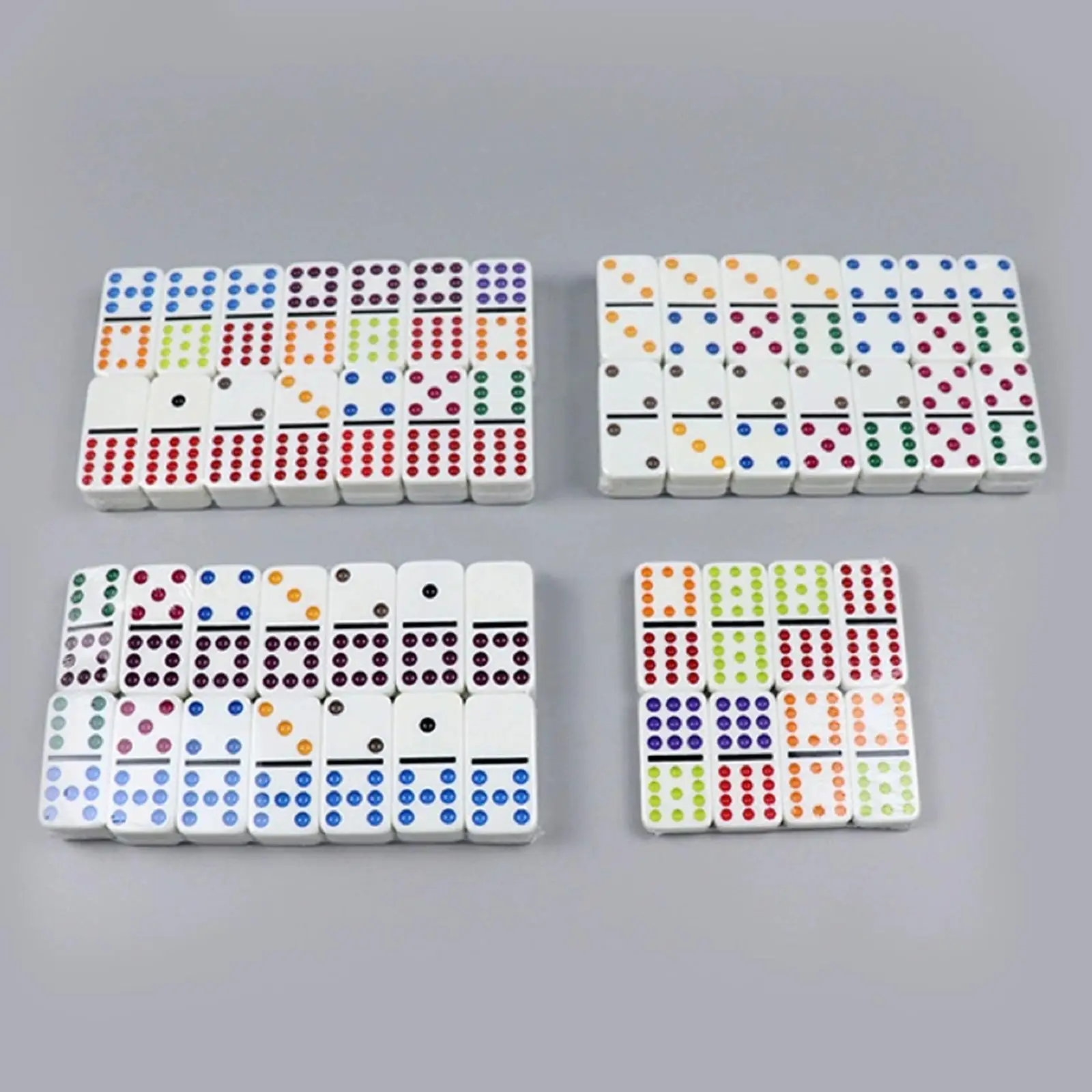 Mexican Train Dominoes Set Educational Toy 91Tiles Dominoes Board Game