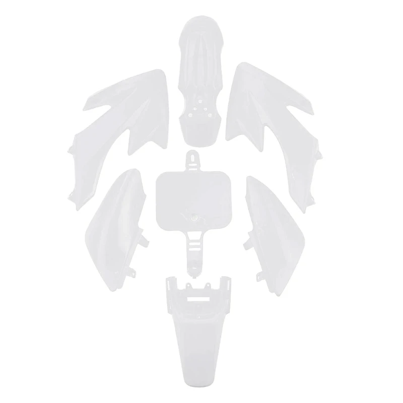 Kit Corpo Carenatura Per CRF50 XR50 E Pit Bike 50cc-140cc - Plastica, Colore Arancio Con Bianco - Foto 7