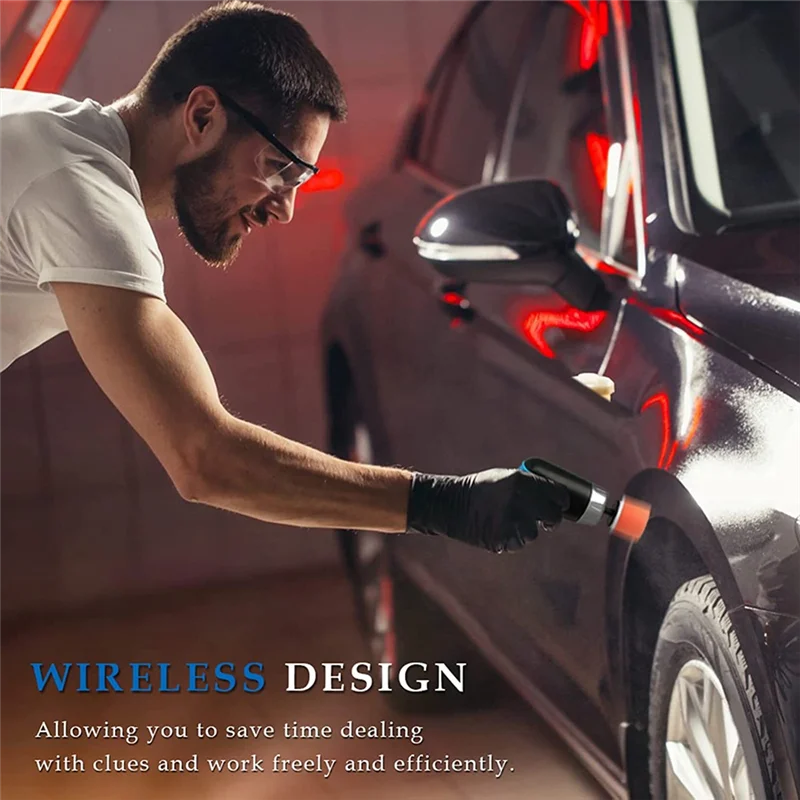 Cordless Car er Polisher,Mini Portable Polisher Tool Kit for Car Detailing W/12V 2000MAh Rechargeable Battery &Cable