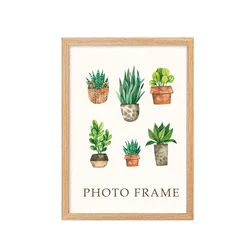 Elegant MDF Picture Frame for Home Décor - Versatile Wall Art and Tabletop Display (Natural Color (1pc))