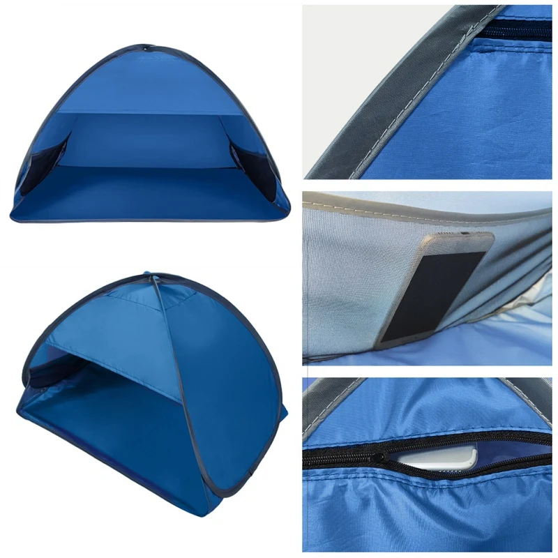 Portable UV-Protective Beach Sunshade Tent with Automatic Opening