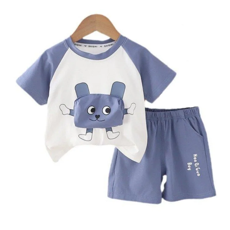 

New Summer Baby Boys Clothes Suit Children Girls T-Shirt Shorts 2Pcs/Sets Kids Clothing Toddler Casual Costume Infant Tracksuits