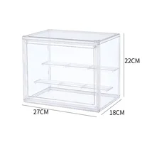 1pc Three Layer Acrylic Display Rack Transparent Ladder Handmade Anime Car Model Blind Box Storage Box Jewelry Sorting Box 1