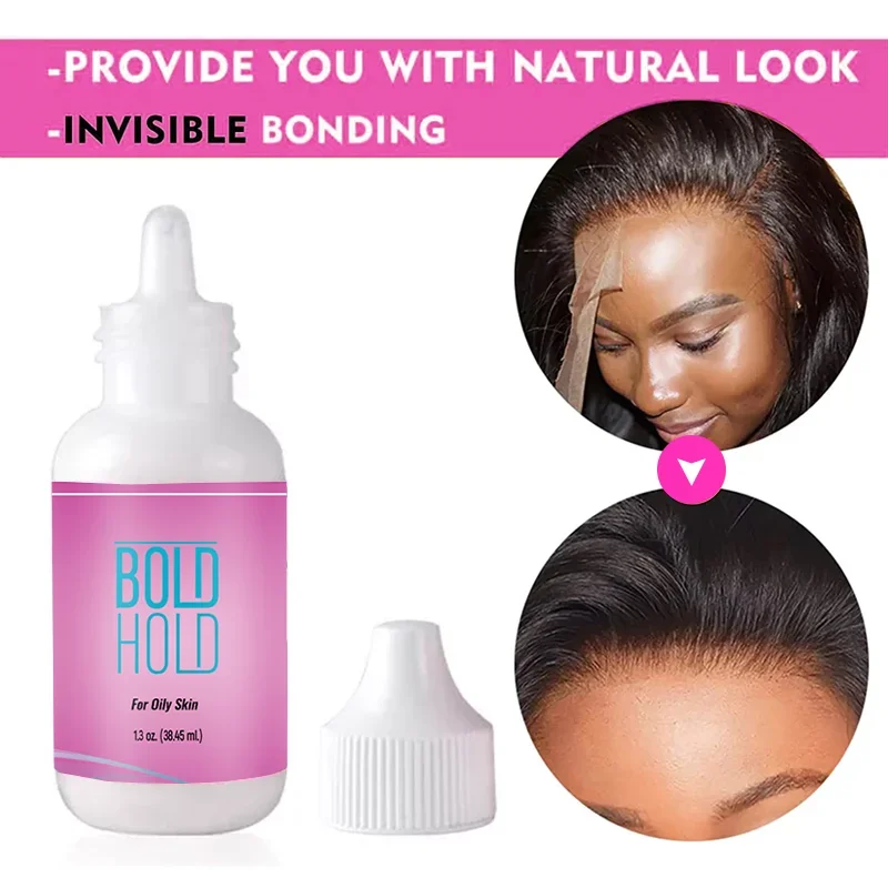 Front Lace Wig Glue Waterproof Wig Adhesive Strong Hold Bonding Glue Invisible Hair Replacement Adhesives For Frontal Toupee wig glue hair bonding glue lace wig glue