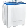Portable Washing Machine Twin Tub 26lbs Capacity Laundry 18lbs 8lbs Spinner Combo with Built-in Drain Pump 1