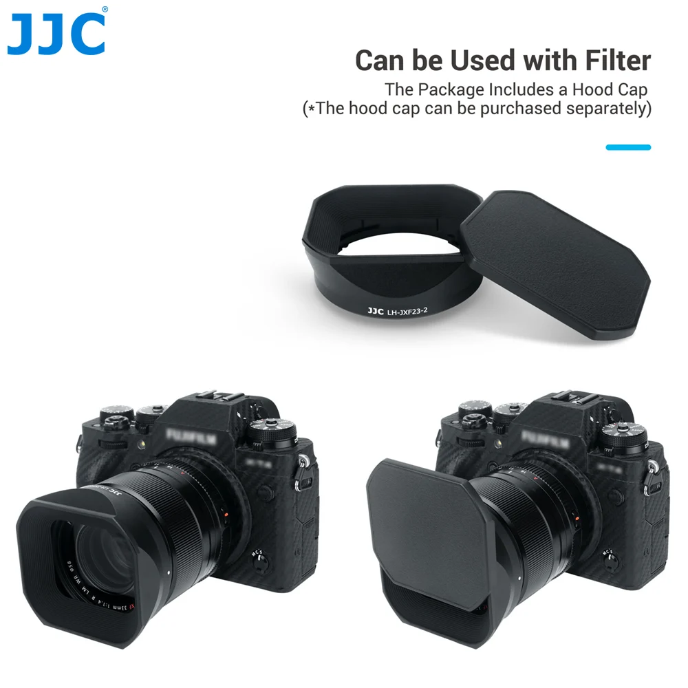 Capa de Lente Quadrada de Metal Jjc Lh-xf23 ii para Fujifilm Fujinon xf 33 mm F1.4 r lm wr Lente em Fuji Xt4 Xt3 Xt2 Xt30ii Xt30 Xt20 Xt10 - Image 6