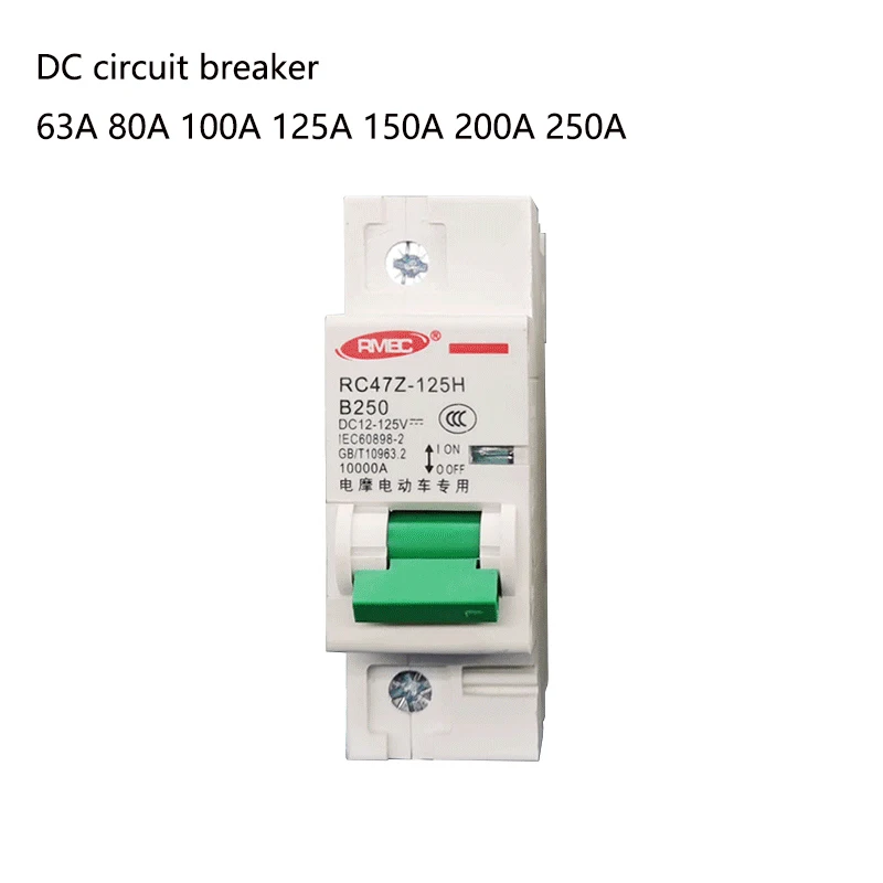 OEM ODM 4 Pôle 80A 100A 125A MCB 1000V Disjoncteur DC Interrupteur Principal Pour Système Photovoltaïque - Chine Disjoncteur CC, Disjoncteur CC