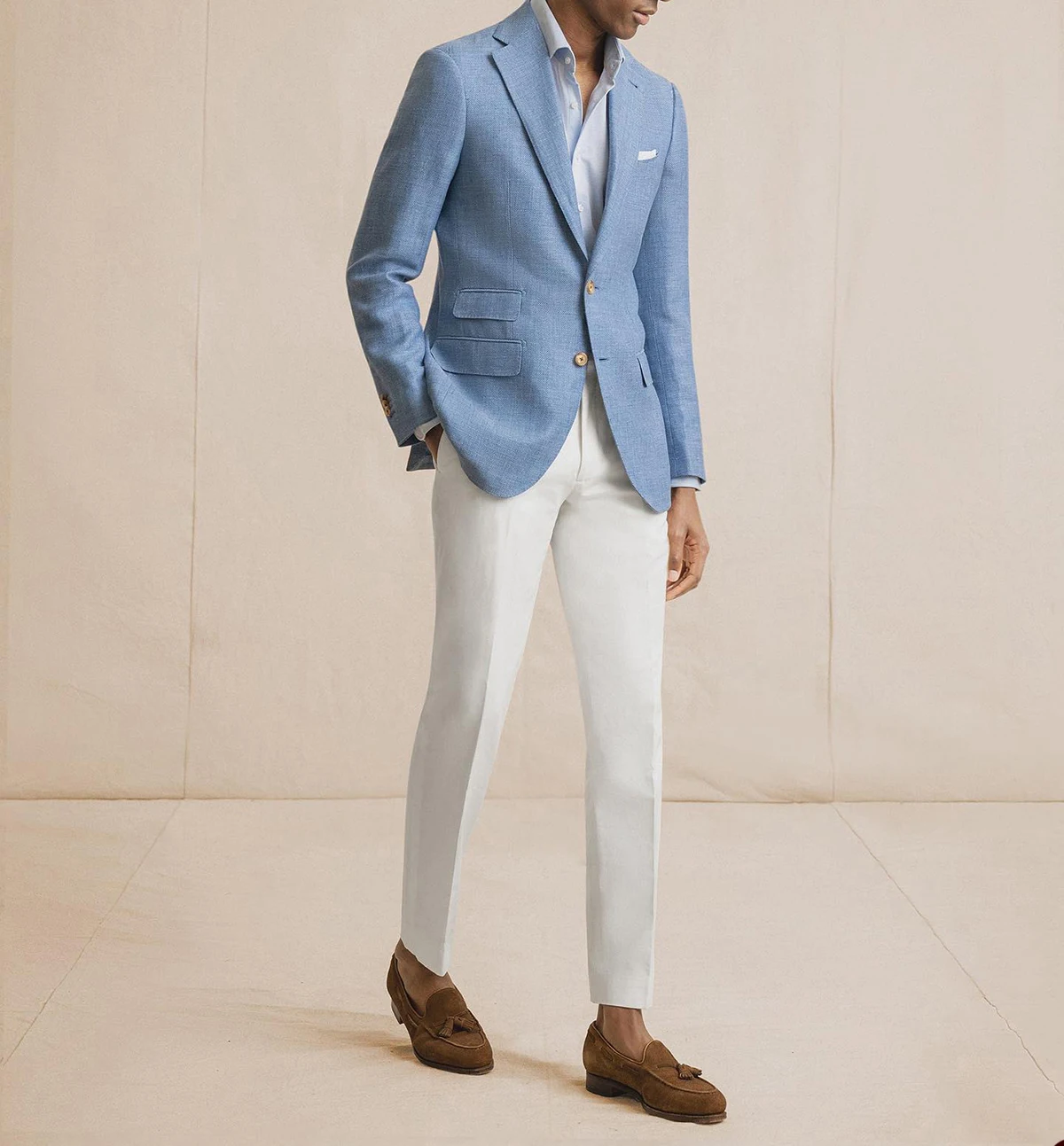 Blue Blazer with White and Blue Dress Pants Outfits For Men (182 ideas &  outfits) | Lookastic