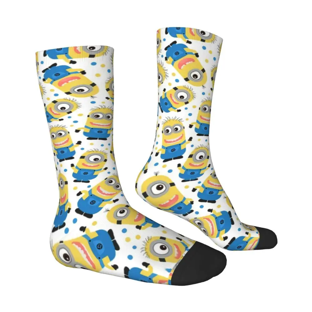 Custom Cool Print M- Minions Cartoon Socks for Women Men Stretchy Summer Autumn Winter M- Minions Bananas Crew Socks 223 Sf3663e9b53d347fda9acf2273e273930K