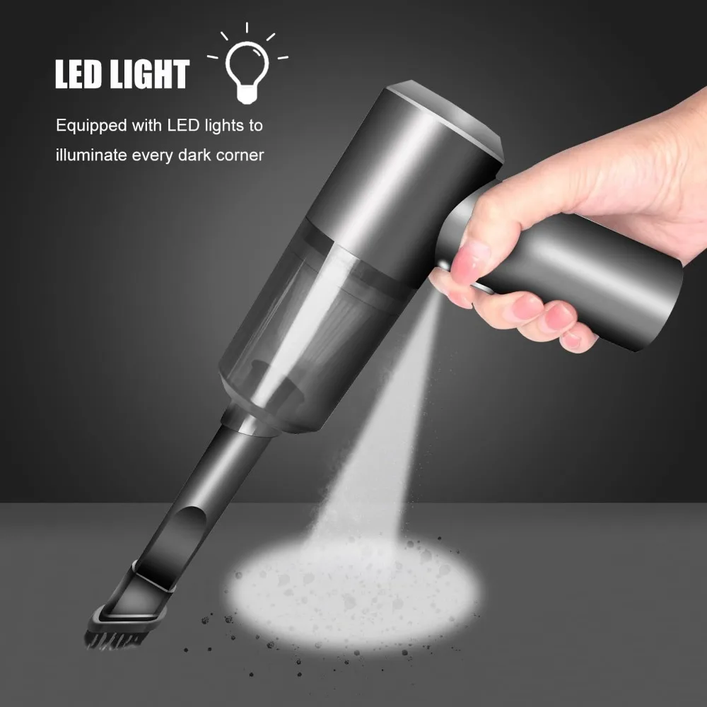 3 in 1 Integrated Suction and Blowing Vacuum Combination Vacuum Cleaner USB Charging Small Car Household Cleaner