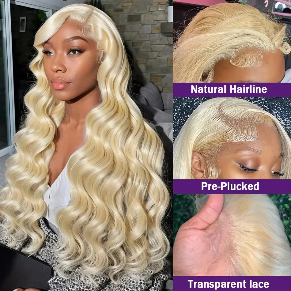 613 Blonde Lace Front Wig Human Hair Body Wave 13X6 Hd Lace Frontal Wig 13X4 Lace Front Human Hair Wig Hd Lace Wig For Women 4