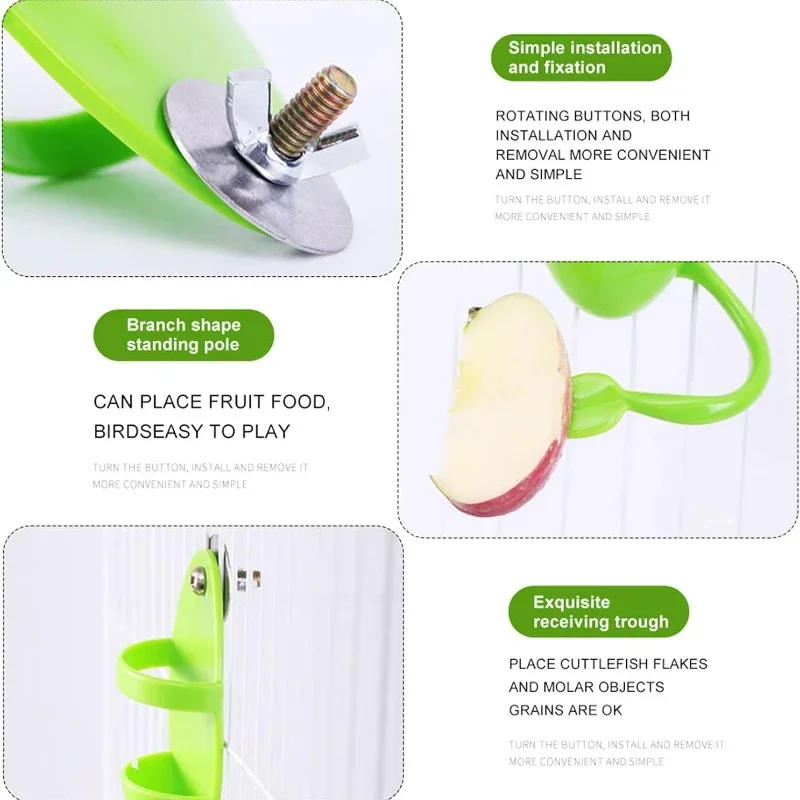 Bird Cuttlebone Holder 1Pc for Bird Cage Feeding Holder Vegetable Fruits Cuttlebone for Parrot Parakeet Feeder bird feeder bird cuttlebone holder