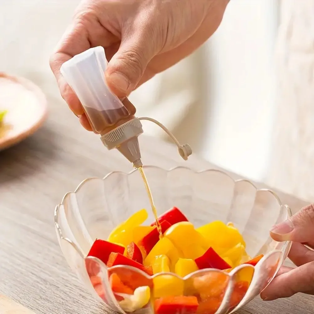 12pcs Mini Condiment Squeeze Bottles Portable Leak-Proof Dispensers for Sauces & Dressings Ideal for Picnics Lunches and Parties condiment squeeze bottles