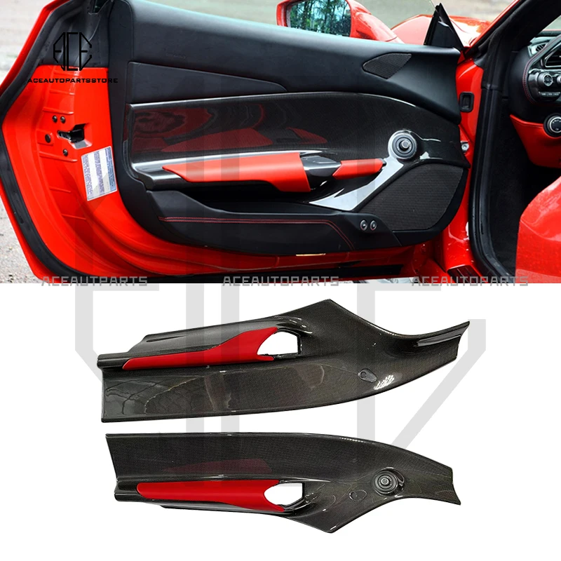 Pannello Porta In Fibra Di Carbonio Stile Oem Per Interni Ferrari 2015 Gtb Spider Body Kit 2018-488