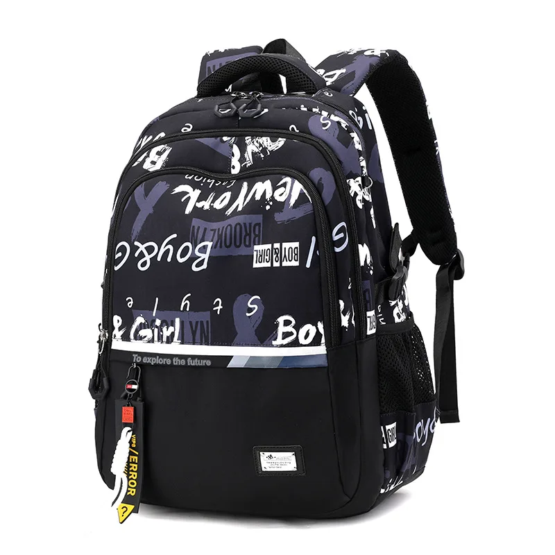 Graffiti School Bags for Teenage Boys High Middle School Students Schoolbag Outdoor Travel backpack Big Student Laptop Backpack 2