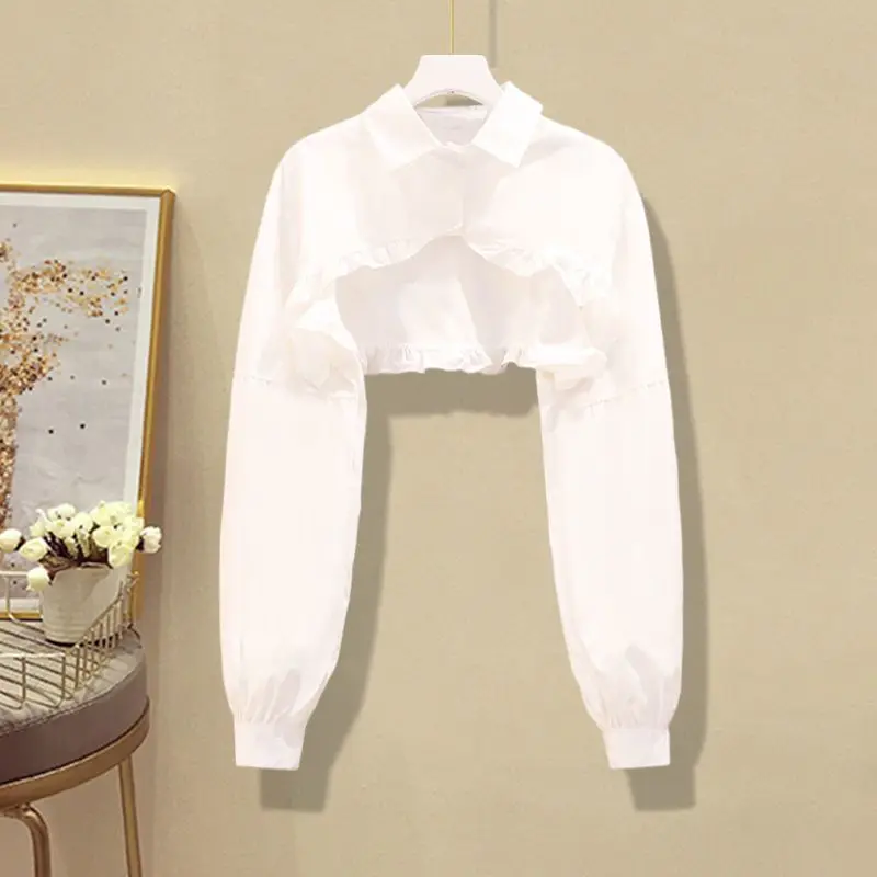 korean irregular shirt dress Women Korean Style Irregular Shirt Dress  Qararli