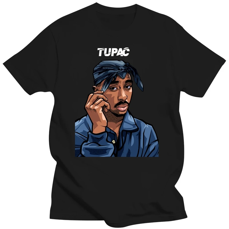 American Ripper Tupac 2pac Hip Hop Men/Women T Shirt Summer Short Sleeve Chewing Funny Tshirt Harajuku Unisex O-Neck Top Tee