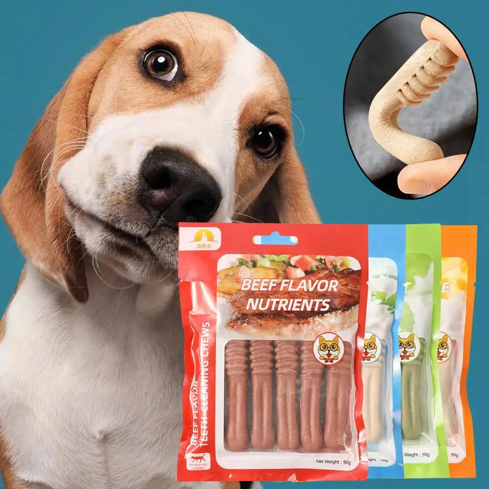 Pet Teething Stick 90g Cleans Teeth, Supplements Calcium, Resists Oral Bites, Health Maintains And Bone Pet Health, Maintai U2E7
