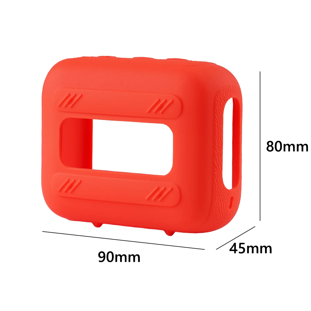 Silicone Case for JBL GO 4 Portable Bluetooth Speaker Soft Skin Sleeve with Carabiner Shockproof Protective Speaker Skin Cover