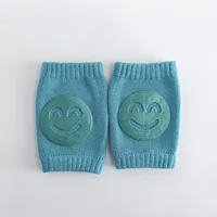Newborn Autumn Terry Baby Socks Elbow Pads Toddler Crawling Knee Pads Baby Children Knee Pads Smiling Face Knee Pads 6