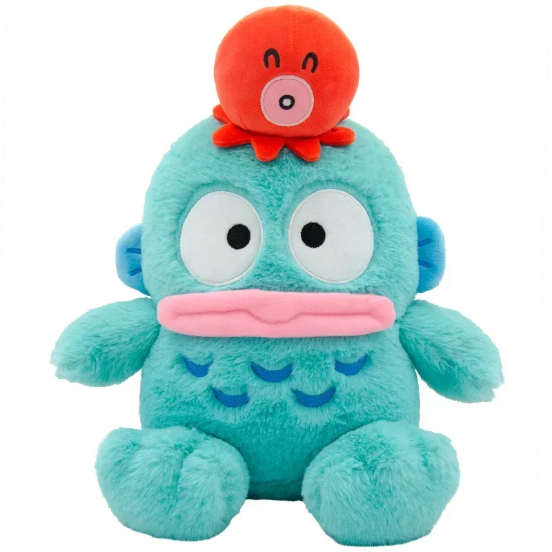 Genuine Sanrio Mermaid Hampton Plush Toys Doll Cartoon Octopus Model Doll Toy Ugly Fish Doll Cute Quirky Children's Ornaments tomy tlv 1 64 nissan lsuz ergatokai erga bus n245c collection of die casting alloy cart model ornaments gifts