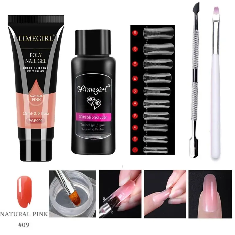 LIMEGIRL 15ml Nail Extension Gel Kit - Quick Extend Gel