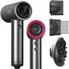 TYMO Hair Dryer with Diffuser, 1500W Professional High Speed Ionic Blow Dryer with Comb, 110,000RPM Fast Dry, 4 Temps & 3 Speeds 1
