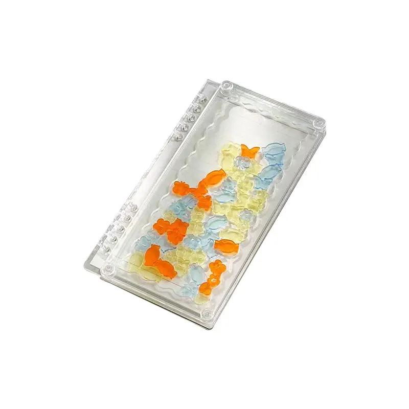 크리에이티브 DIY 투명 노트북 아크릴 커버, 편지지 노트북, 느슨한 페이지, 일기, 책 용품, A5, A6, 1 세트