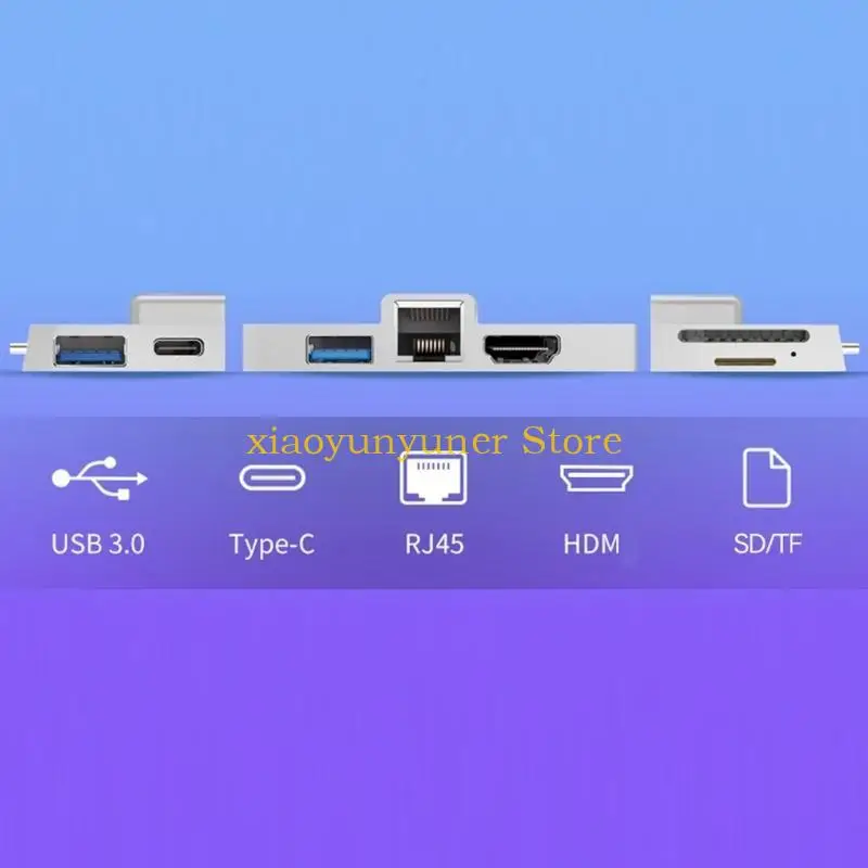 Surface 8 9 X용 P9JB 허브 도킹 스테이션 스플리터 Type-C RJ45 1000mbps PD 100W