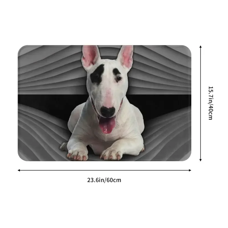 Fashion Bull Terrier Doormat Mat Anti-Slip Dog Animal Bath Kitchen Balcony Rug Carpet 40*60cm anti slip doormat