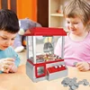 Mini Claw Game Machine Arcade Toy Grabber Machine for Kids Candy Machine Retro Carnival Music and 24 Game Coins Birthday Gift 5
