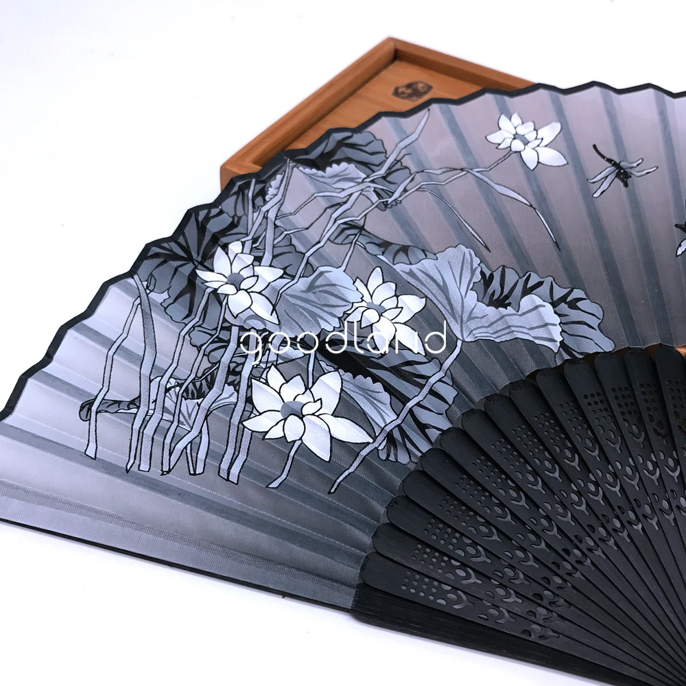 1pcs 100% Bamboo Folding Silk Hand Fan Flower Wedding Favor Fan Home Decoration Accessories Gifts For Women Girls