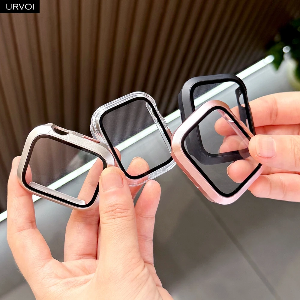 URVOI Protective Apple Watch Case with Tempered Glass Film and Anti-Scratch Bumper
