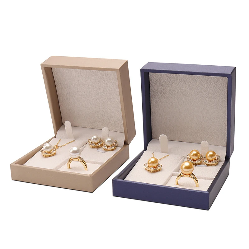 

Simple Jewelry Oragnizer Earrings Ring Pendant Square Display Box Portable Travel Ear Hook Holder Storage