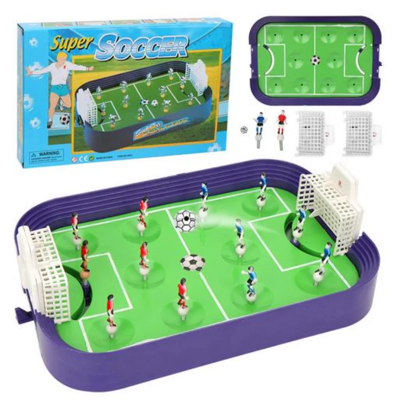 Table Football Game Tabletop Soccer Game Mini Table Soccer Set Children Sports Toy Football Game Desktop Soccer Field Model Kids Boys Toy Fun Gift Foosball Men