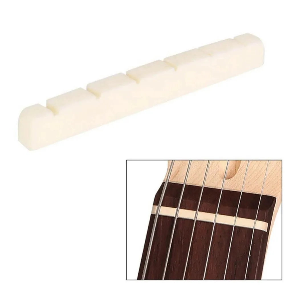 Precision Flat Base Bone Nut for Electric Guitars, 42mm/43mm