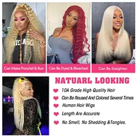 30 pouces 613 dentelle avant perruque cheveux humains Blonde perruque cheveux humains 613 vague profonde HD dentelle avant perruques 200% densité pré plumée pour les femmes 5