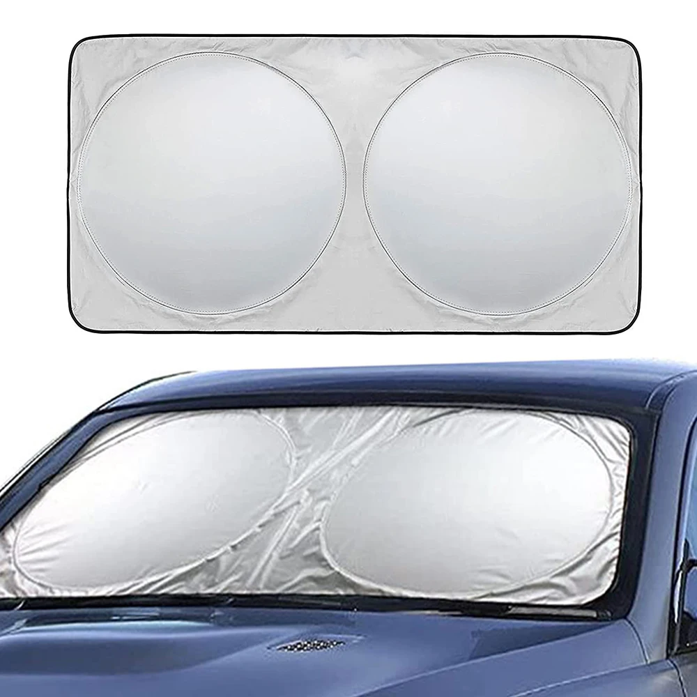 150 X 70cm Car Sunshade Sun Shade Front Rear Window Film Windshield Visor  Cover UV Protect Reflector Car-styling High Quality