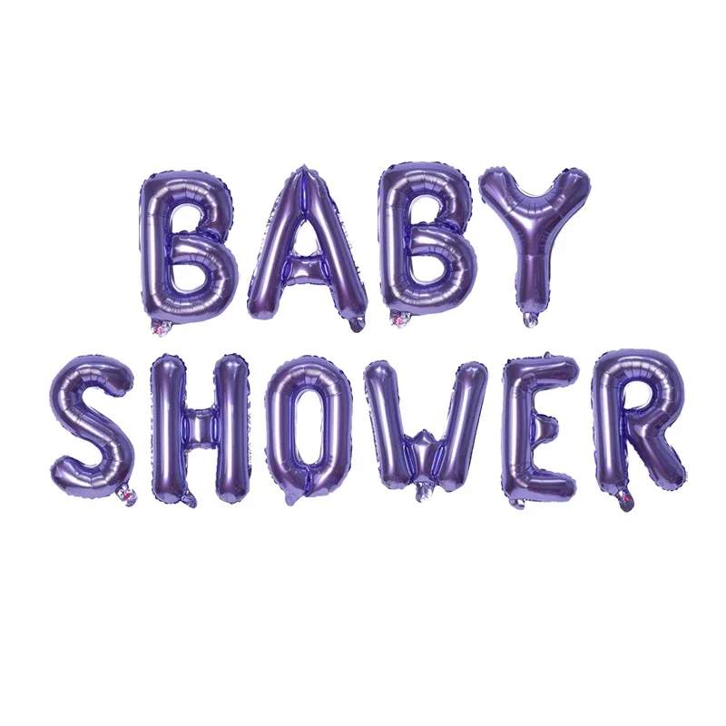 16Inch Happy Birthday Letter Balloon Purple Green Letter Balloon Wedding Balloon Birthday Party Decoration Child Adult Name Ball view 3