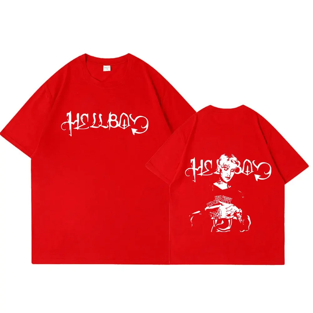 Rapper Lil Peep Crybaby Hellboy T-shirt Vintage Hip Hop T Shirt Women Clothing Fashion Short Sleeve T-Shirts Tops 4