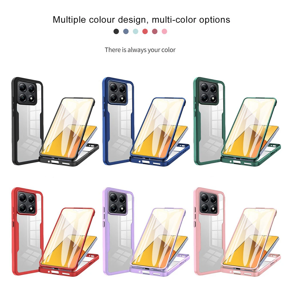 Xiaomi Pro 360° Shockproof Transparent Phone Case - Full Body Protection Cover