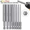 Hex Allen Wrench Bit Set Metric Imperial SAE Screwdriver Electric Power Drill Adapter Driver Key Socket Security Magnetic Tip 1
