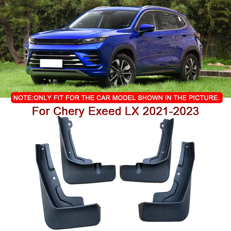 

For Chery Exeed LX 2021-2023 Car Styling ABS Car Mud Flaps Splash Guard Mudguards MudFlaps Front Rear Fender Auto Accessories